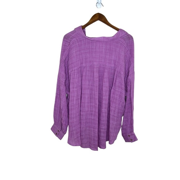 Free People Women’s Oversized Long Sleeve Top Shirt - Picture 4 of 10
